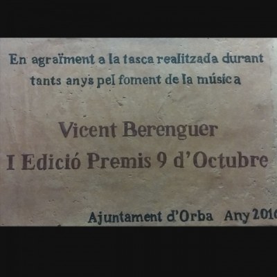 foto I PREMI 9 D'OCTUBRE d'ORBA 